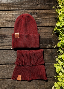 Komin Hala Gąsienicowa - bordowy (unisex) 
