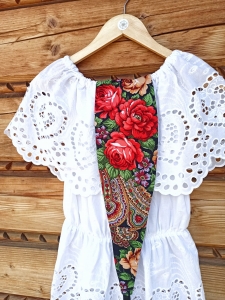 Góralski pas z chusty - czarny