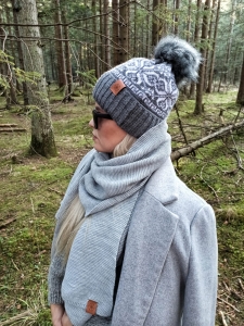 Czapka Rusinowa Polana - szara